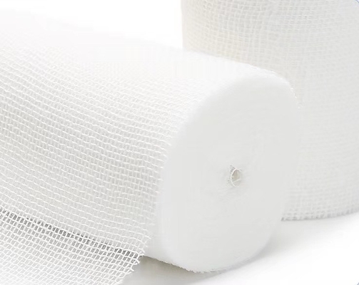 Nicht flaumige 100 weiße schützende Arzneimittel Baumwoll-Gauze Bandage Roll Absorbent Steriles